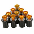 6 Color M5 Motorcycle Windscreen Windshield Rubber Well Nuts with Clear Washer and Bolt